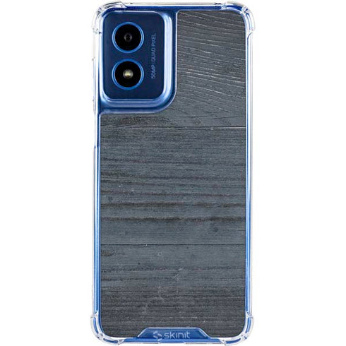 Charcoal Wood Moto G 5G (2024) Clear Case